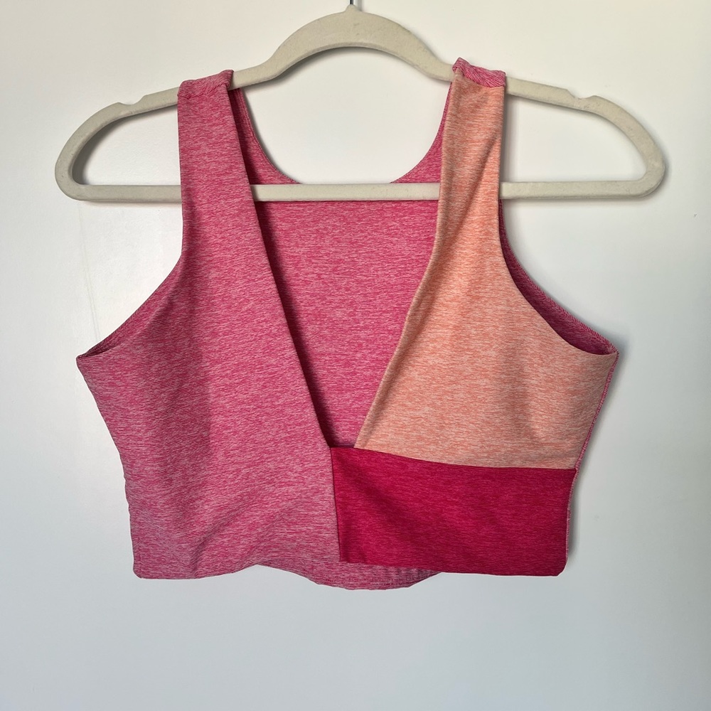 pink outdoor voices sports bra/top